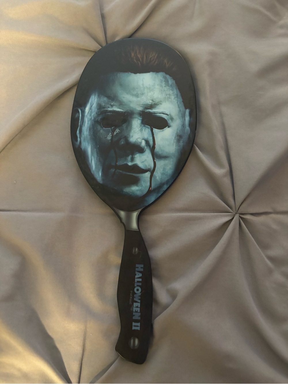 Glamlite x Halloween II Michael Myers Hand Mirror - Blue/Black Graphic